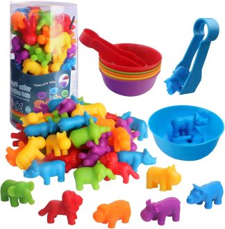 Math Games & Sensory Counters - Animals