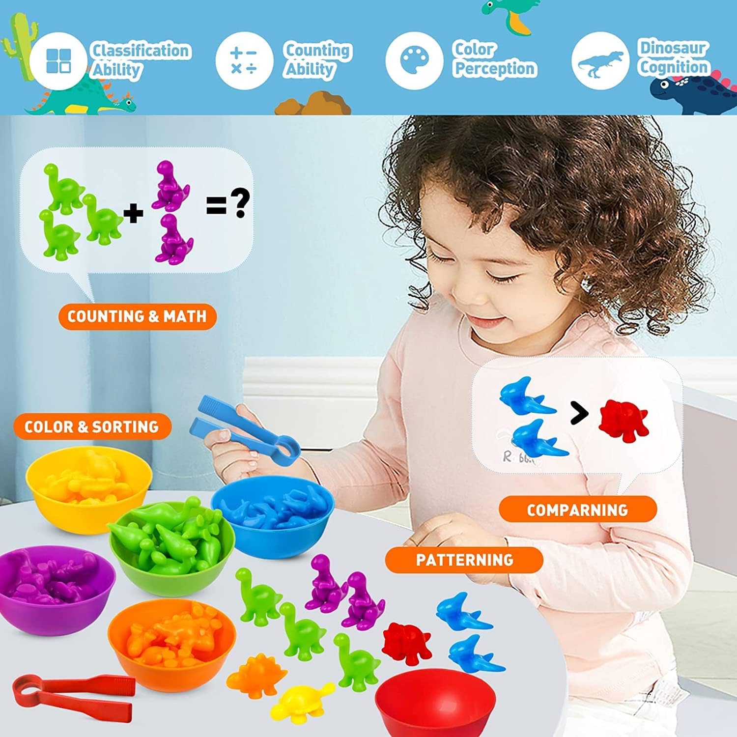 Math Games & Sensory Counters - Dinosaur - Image 5