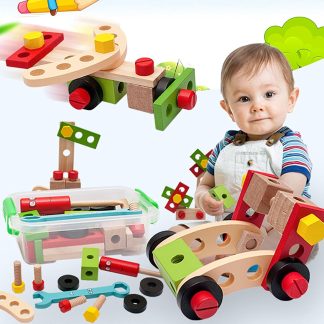 Wooden Construction Tool Kit - 28 Pieces