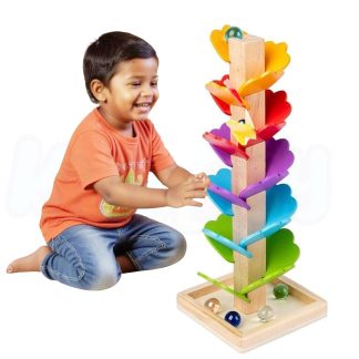 Wooden Marble Ball Run Track