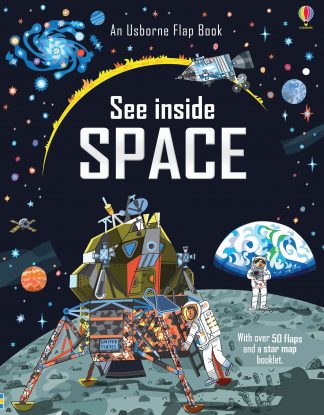 Usborne Lift the Flap see inside space Board book