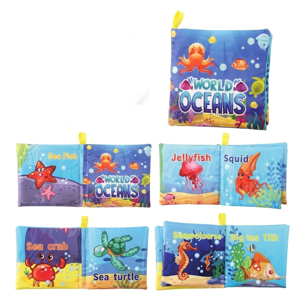 World Ocean Fabric Cloth Book - Image 2