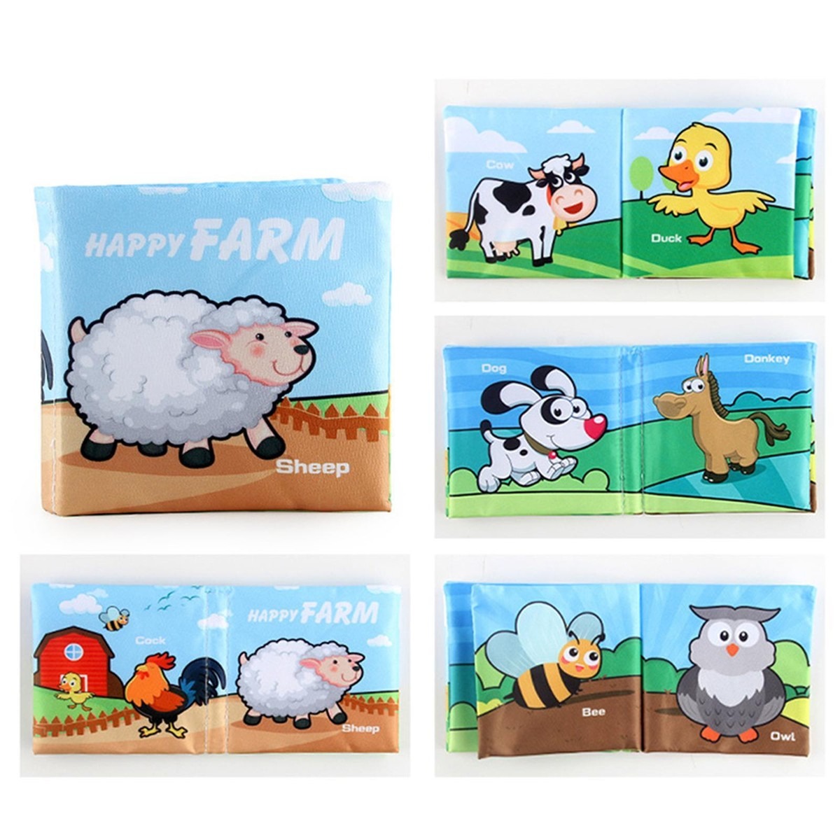Happy Farm Cloth/Fabric Book - Image 2