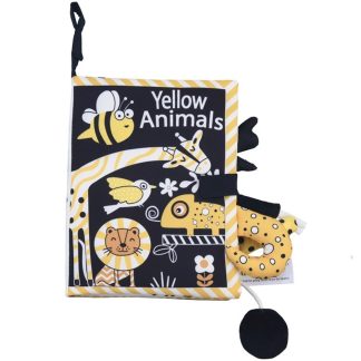 Yellow Animals Fabric Cloth Book