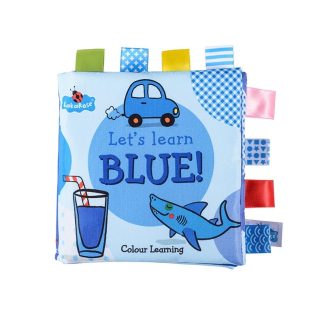 Let's Learn Blue Fabric Cloth Book