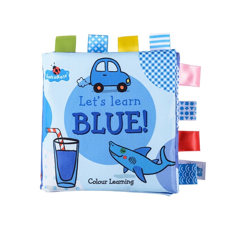Let's Learn Blue Fabric Cloth Book