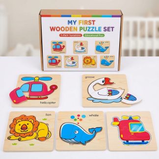 Wooden Single-Piece Shape Puzzle