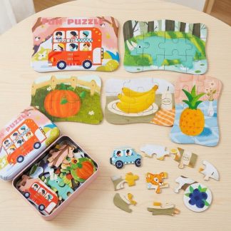 Chunky Wooden Puzzle Set 5-in-1