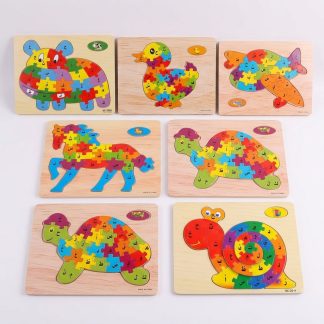 Arabic & Urdu Alphabet Wooden Puzzle for Kids – Educational Learning Board