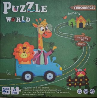 Puzzle World Chunky Puzzle Box for Toddlers 6 Puzzles in 1