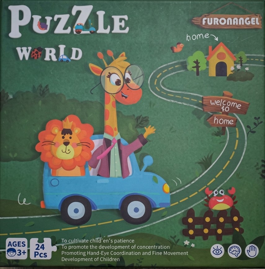 Puzzle World Chunky Puzzle Box for Toddlers 6 Puzzles in 1