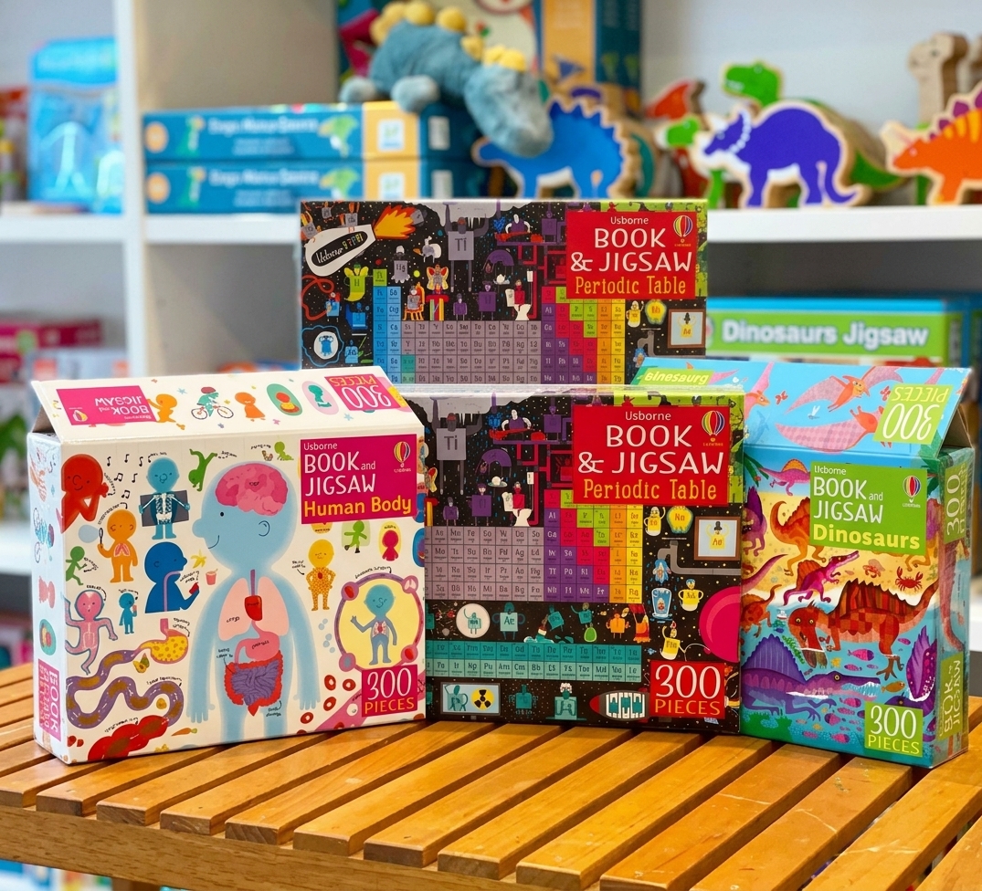 Jigsaw Puzzle with Usborne Book