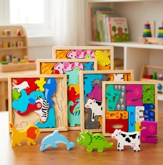 3D Wooden Chunky Puzzle – Learn, Play & Explore