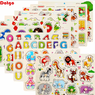 Knob Puzzles For Little Learners